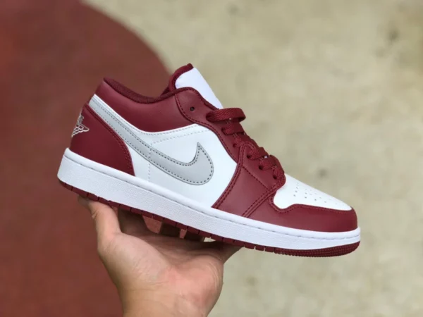 aj1 ボルドー レッド ロー エア ジョーダン 1 ロー AJ1 ボルドー レッド ロートップ バスケットボール シューズ 553560-615