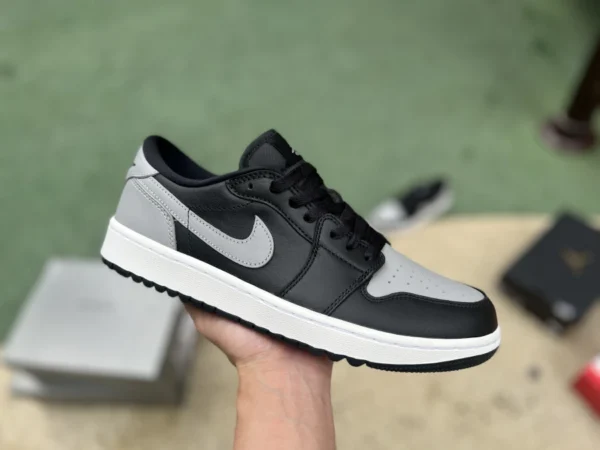 aj1 Shadow Golf ロートップ 純粋なオリジナル エア ジョーダン 1 ゴルフ シャドウ AJ1 黒とグレーのシャドウ バスケットボール シューズ DD9315-001