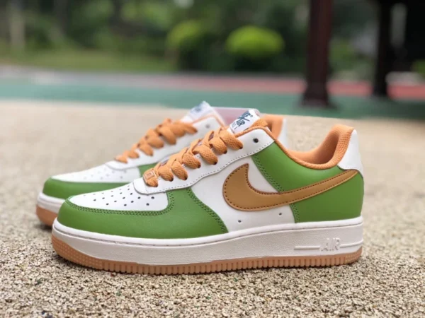 af1 ホワイト グリーン ブラウン ロー ナイキ/Nike AIR FORCE 1 '07 LV8 2 メンズ ローカット カジュアルボード CT7875-997