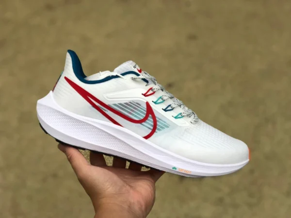 ナイキ ペガサス 39 ホワイト レッド グリーン NIKE ナイキ ペガサス 39 ランニングシューズ AIR ZOOM PEGASUS 39 スポーツシューズ fd4322-161