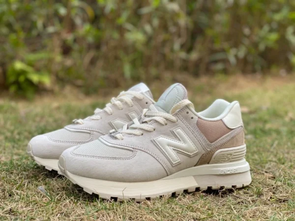 nb574 ベージュ ホワイト ブラウン New Balance574 ベルベット メッシュ通気性カジュアル スポーツ シューズ ライトブラウン U574LGTW