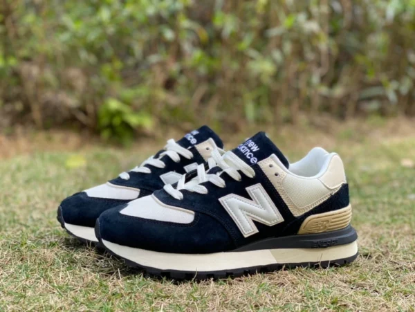 nb574 ホワイトブルーブラウン New Balance574 ベルベットメッシュ通気性カジュアルスポーツシューズライトブラウン U574grn