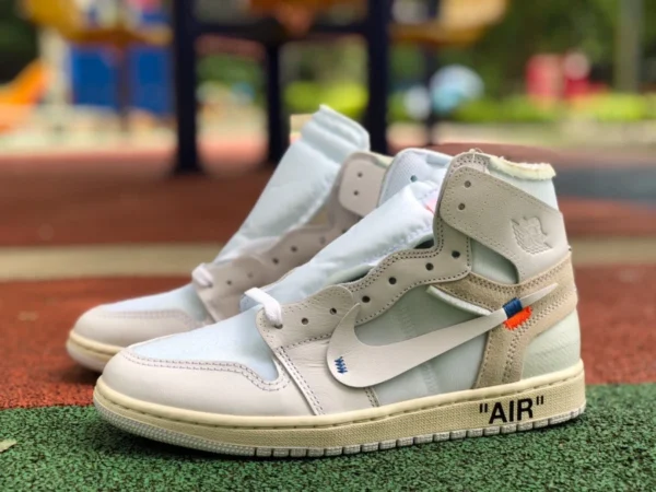 aj1ow ピュアホワイト コストパフォーマンス エア ジョーダン 1 AJ1 OFF-WHITE OW ピュアホワイト ヨーロッパ限定モデル AQ0818-100