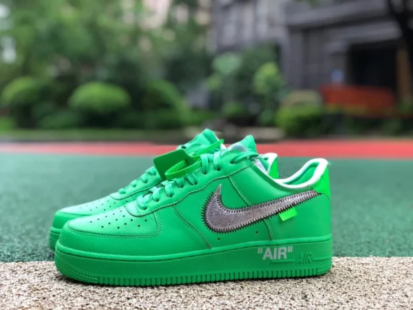 owAir Force Green OFF-WHITE x Nike Air Force 1 "Light Green Spark" dx1419-300