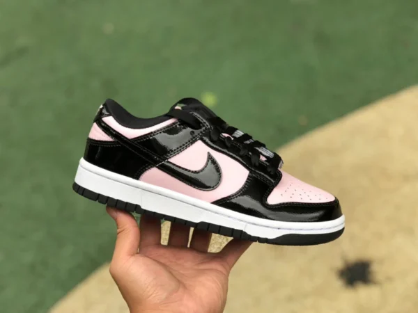 ダンク ブラック パウダー パテント レザー ロー ピュア オリジナル Nike Dunk Low ESS Pink Black ブラック パウダー パテント レザー スニーカー DJ9955-600