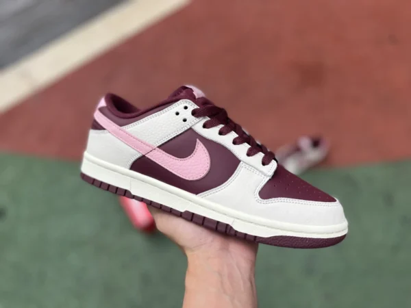 ダンク リトル バレンタインデー 高品質 Dunk Low 「Valentine's Day」 スケートボード シューズ リトル バレンタインデー バーガンディ ピンク dr9705-100