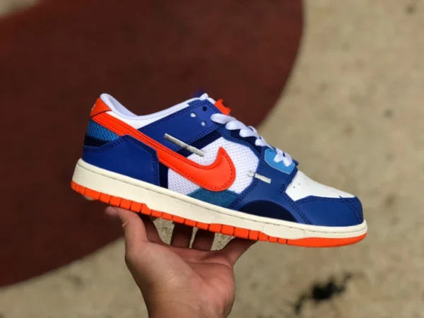 ダンク スクラップ ブルー ホワイト オレンジ Nike Dunk Scrap ニックス ブルー ホワイト オレンジ ニックス スーチャー モンスター DM0128-100