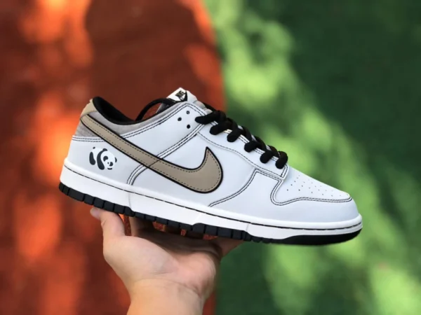 ダンク ホワイト グレー ブラウン パンダ Nike Dunk Low ロートップ レトロ カジュアル スニーカー DD1391-106