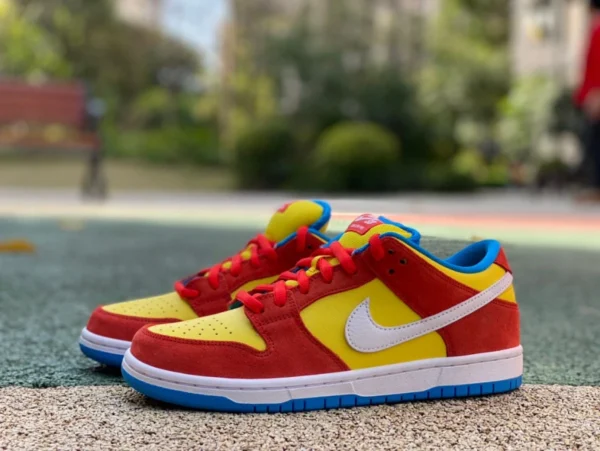 ダンク シンプソン 純正 オリジナル ナイキ SB Dunk ナイキ ダンク イエロー オレンジ シンプソン ロートップ レトロ カジュアル スニーカー BQ6817-602