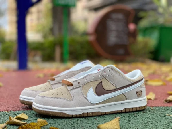 ダンク ダブルフック ベア ビスケット NIKE Dunk Low SE85 ダブルフック ロートップ ライス ヒグマ ビスケット カジュアル スニーカー DO9457-100