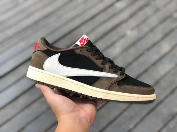 AJ1 バーブ ロートップ ブラウン 新品 純正 オリジナル Travis Scott × AJ1 Low AJ1 ロートップバーブ TS ジョイント CQ4277-001