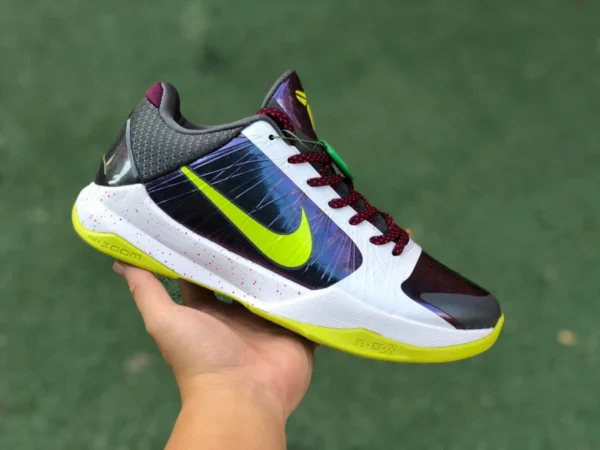 コービー5 ピエロ S2 純正 オリジナル Nike Zoom コービー 5 ZK5 ピエロ ホワイト パープル グリーン コービー 5代目 スニーカー CD4991-100