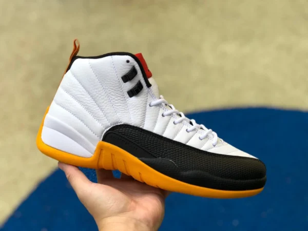 AJ12 白黒 イエロー 25周年 エア ジョーダン 12 AJ12 黒白 イエロー 25周年 ハイトップ バスケットボール シューズ DR8887-100