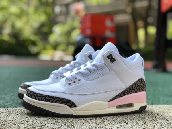 AJ3 ホワイト ブラウン ピンク ピュア オリジナル エア ジョーダン 3 AJ3 ダークモカ ホワイト ブラウン ピンク モカ 桜 レトロ バスケットボール シューズ CK9246-102