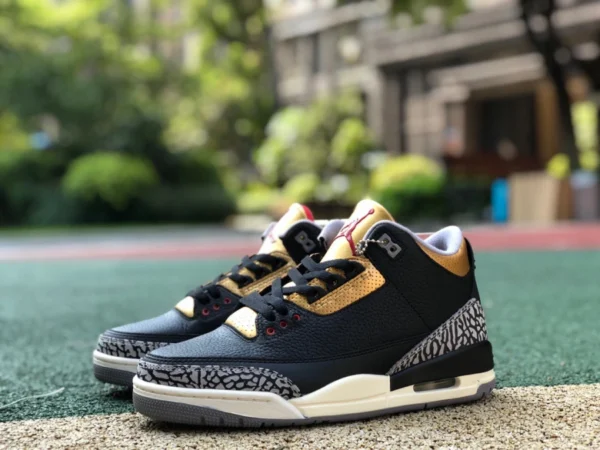 AJ3 ブラック セメント ゴールド エア ジョーダン 3 WMNS "ブラック ゴールド" CK9246-067