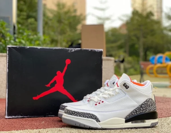 aj3 ホワイト セメント ディストレスト エア ジョーダン 3 オキシダイズド ホワイト セメント ディストレスト レプリカ "ホワイト セメント リイマジンド" DN3707-100