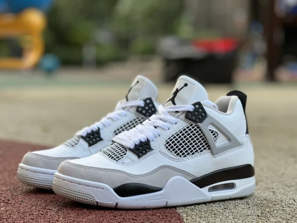 AJ4 グレー ホワイト ブラック エア ジョーダン 4 のコスト効率の高いバージョン AJ4 スモール ホワイト セメント グレー ホワイト ブラック バスケットボール シューズ DH6927-111