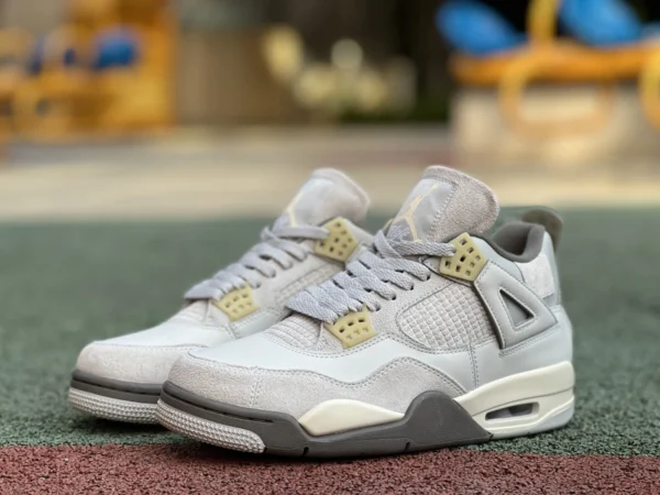 aj4 Gray Rabbit T1 純正オリジナル エア ジョーダン 4 SE クラフト ミッド AJ4 グレー グリーン スエード メンズ ミッドトップ バスケットボール シューズ DV3742-021