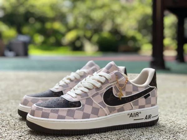 AF1 ジョイント OW ジョイント LV ルイ・ヴィトン LV x ナイキ エア フォース 1 x オフホワイト ジョイント AF1 エア フォース ワン ジョイント LV LD46