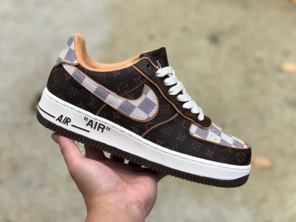 AF1 ジョイント OW ジョイント LV ルイ・ヴィトン LV x ナイキ エア フォース 1 x オフホワイト ジョイント AF1 エア フォース ワン ジョイント LV DJ46