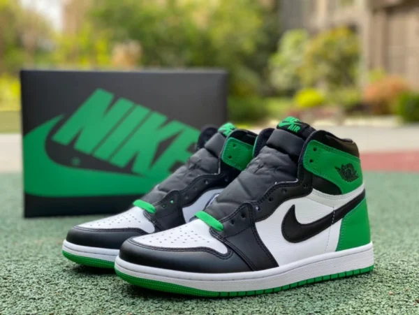 AJ1 白黒グリーン ハイトップ カットピース 純正オリジナル エア ジョーダン 1 "Lucky Green" 黒白緑 セルティックス DZ5485-031