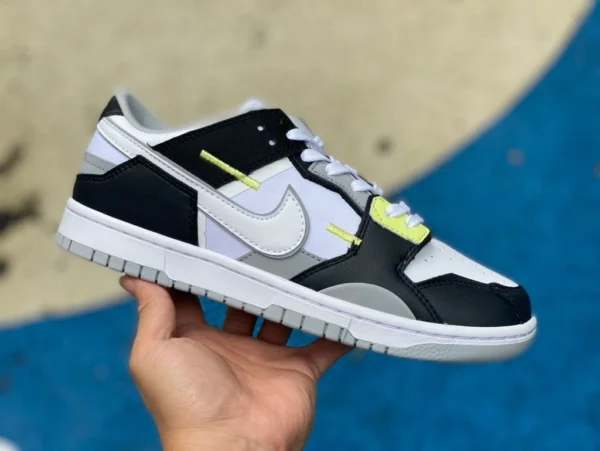 ダンク ホワイト ブルー グレー ステッチ モンスター ナイキ Nike メンズ シューズ Dunk Scrap ホワイト ブルー グレー ステッチ ストレンジ カジュアル ローカット スニーカー DC9723-001