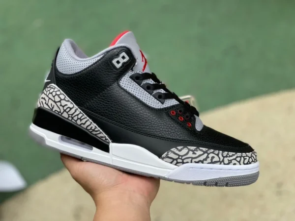 AJ3 ブラック セメント エア ジョーダン 3 レトロ AJ3 ブラック セメント バースト パターン 854262-001