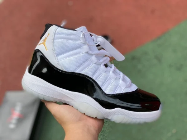 aj11 康口ゴールドブリックエアジョーダン 11 "DMP" ゴールドブリック白黒ハイトップ CT8012-170