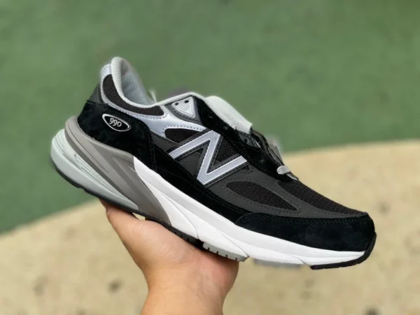 NB990v6 ブラックとグレー ホワイト ニューバランス M990V6 アメリカ大統領レトロ男性と女性の反射カジュアル ランニング シューズ M990BK6