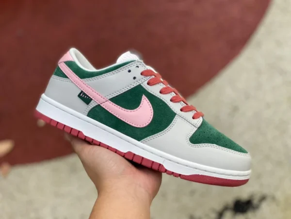 ダンク ホワイト ピンク グリーン スイカ ナイキ レディース シューズ Dunk Low ホワイト ピンク グリーン 朗々としたローズ スイカ オシドリ レトロ スニーカー FN8923061