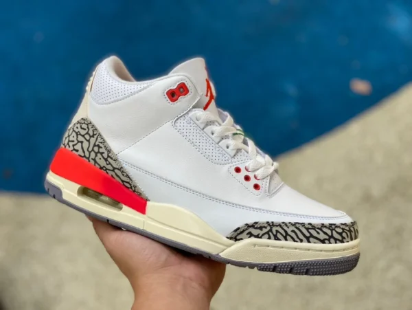 AJ3 白と赤の新古品 AIR JORDAN 3 GEORGIA PEACH 2024年夏発売モデル ck9246121