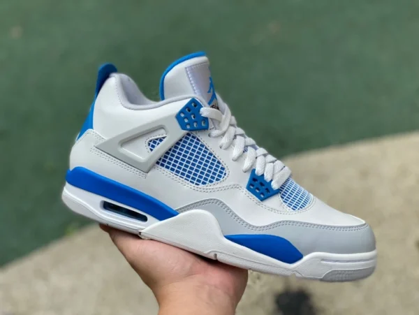 AJ4 ホワイト＆ブルー ピュアオリジナル AIR JORDAN 4 RETRO AJ4 ホワイト＆ブルー ノースカロライナ限定モデル 308497105