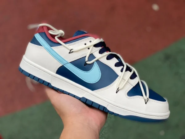 ダンク ストラップ オフホワイト ブルー Nike SB Dunk Low ロートップ スポーツおよびカジュアル スニーカー DD1503602