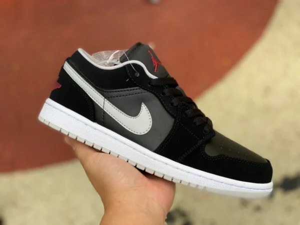 AJ1 ブラック グレー レッド ロー エア ジョーダン 1 ロー パープル AJ1 ロートップ レトロ バスケットボール シューズ 553558-032