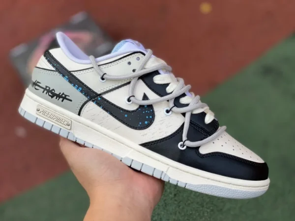 ダンク ストラップ 白黒 グレー Nike Dunk Low ローカット スニーカー DV0831-101