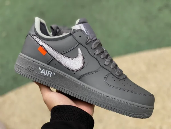 エア フォースAF1 オウ グレー OFF-WHITE x Nike Air Force 1 Low "Ghost Grey" ローカット スニーカー DX1419-500