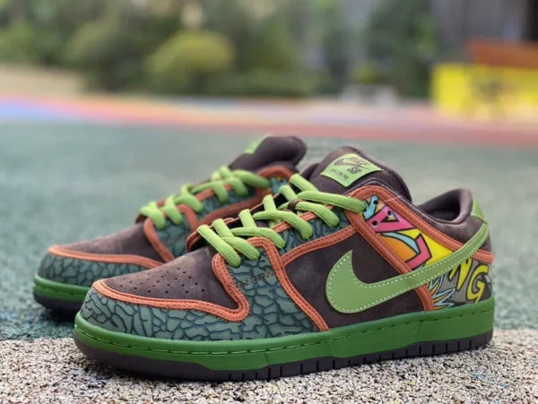 ダンク ブラウングリーン サンフラワー Dunk Low SB QS "DE LA SOUL" サンフラワーバースト柄 789841-332