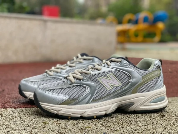 NB530 グレーシルバー純粋なオリジナルニューバランス NB 530 カジュアルシューズ 2024 レトロお父さん靴スポーツシューズ MR530KMW