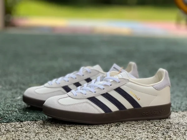 アディダス スニーカー デクサン ベージュ ブラックS2 ピュアオリジナル adidas GAZELLE INDOOR FOR EMMI クラシックスニーカー カジュアルシューズ IH8548