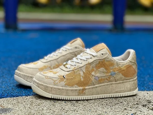 エア フォースAF1 龍風城翔 ナイキ エア フォース 1 AF1 ロー 西渓龍風城翔 ゴールデン ロートップ スニーカー HJ4285-777