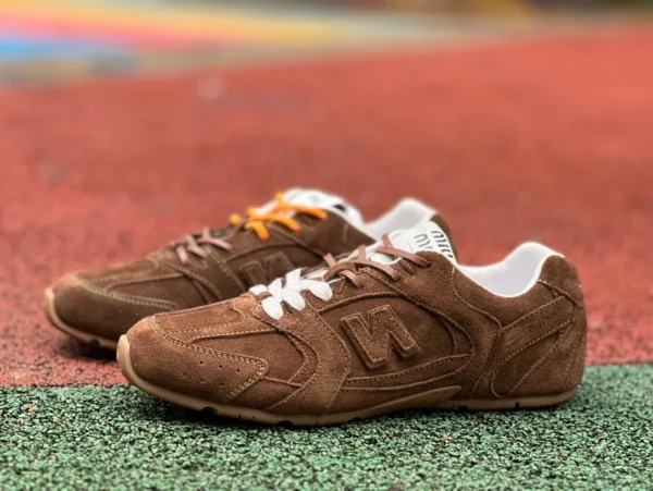 NB530MIU ブラウン ニューバランス × MIU MU ミュウミュウ NB 530 レースアップ ラウンドトゥ ローカット レディース ランニングシューズ