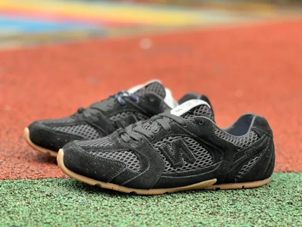 NB530MIU ブラック ニューバランス × MIU MU ミュウミュウ NB 530 レースアップ ラウンドトゥ ローカット レディース ランニングシューズ