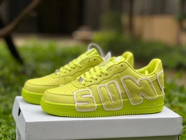 ビッグエア エア フォース AF1 蛍光グリーン CPFM x ナイキ エア フォース 1 ロー ピュアホワイト メンズ レディース 軽量 ローカット スニーカー DD7050-100