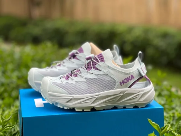 ホカ サンダル ホワイト グレー パープル HOKA ONE ONE HOPARA 2 耐摩耗性 防水 ロートップ