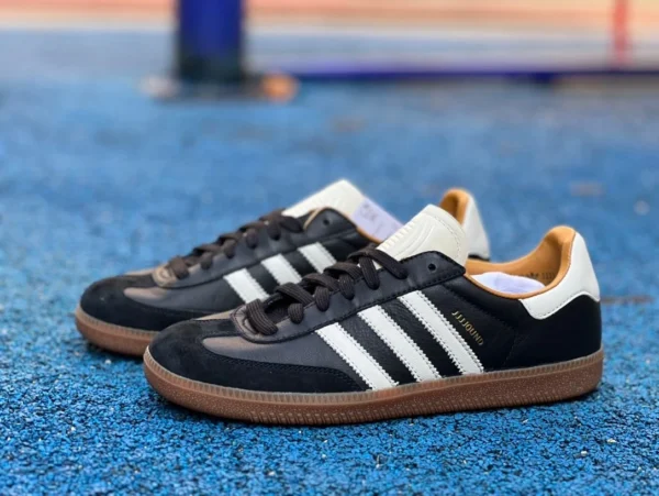 アディダス トレーニングジェージェー 白黒生ゴムチャンネル ピュアオリジナル JJJJound x Adidas Samba OG ロートップ レトロ トレーニング シューズ スニーカー ID8708